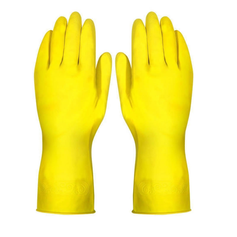 LUVA LATEX MULTIUSO AMARELA PEQUENA