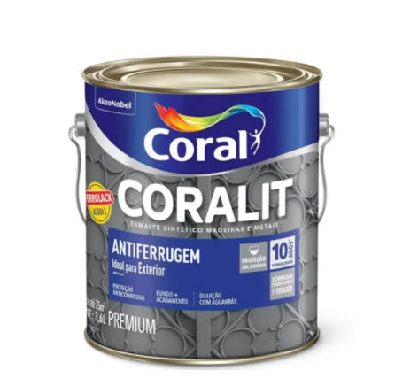 Tinta Coral Antiferrugem Coralit 3,6L - Branco