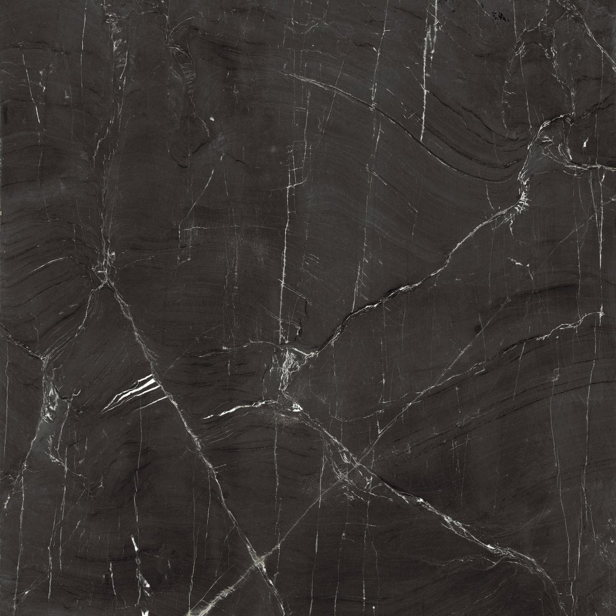 PORCELANATO ELIZAB. 62X62 C NERO REALE ESM POL 1,54M²