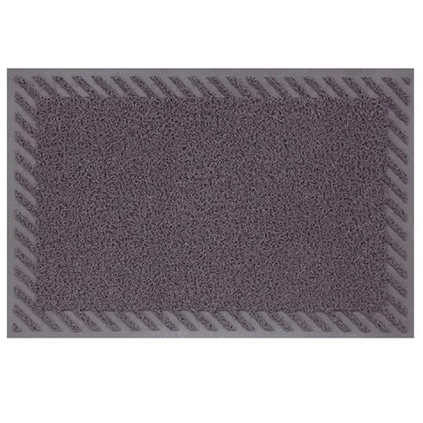 CAPACHO VINILICO DIAGONALE 90X60CM CINZA