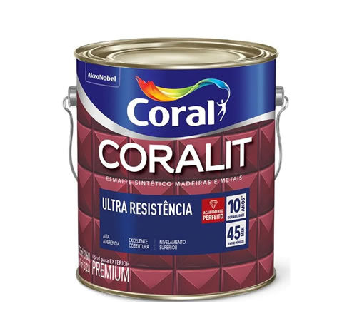 Tinta Esmalte Sintético Coralit Ultra Resistência Alto Brilho 3,6L - Branco