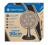 VENTILADOR VENTISOL OSC MESA TURBO 6P 30CM 127V VERMELHO/PRE