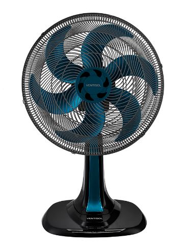 VENTILADOR VENTISOL OSC MESA TURBO 6P 30CM 127V AZUL/CINZA