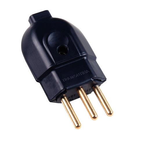 PLUG MACHO 2P +T 20A PRETO TRAMONTINA