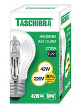 LAMPADA HALOGENA A55 42W 220V TASCHIBRA