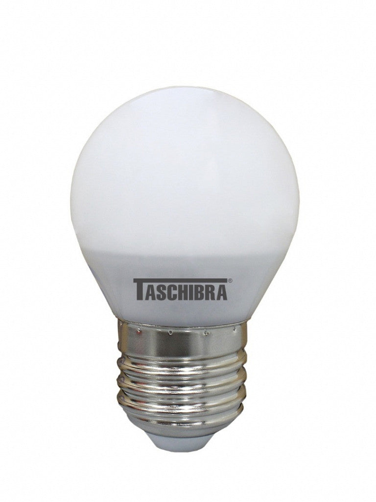 LAMPADA LED BOLINHA TBL40 LEITOSA 4,8W 2700K TASCHIBRA