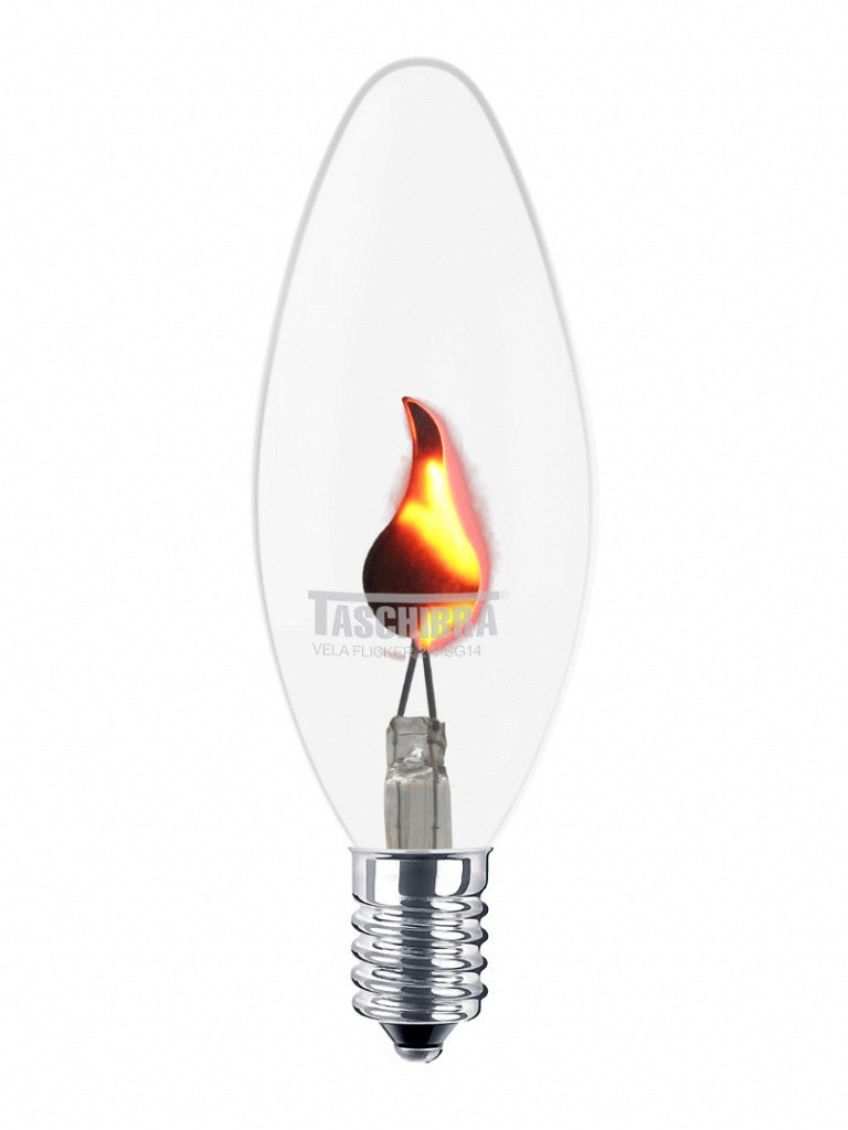 LAMPADA TASCHIBRA VELA FLICKER EFEITO CHAMA E-14 2W 127V