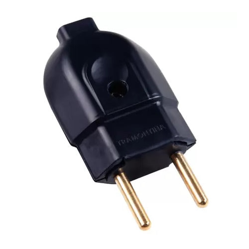 PLUG MACHO 2P 20A PRETO TRAMONTINA