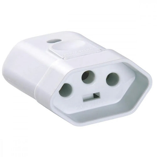 PLUG FEMEA 2P+T 20A BRANCO TRAMONTINA