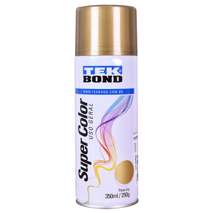 TINTA SPRAY METALICO TEKBOND DOURADO 350ML