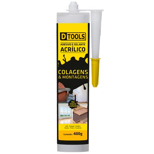 Adesivo e Selante Acrílico Colagens e Montagens Dtools 400g