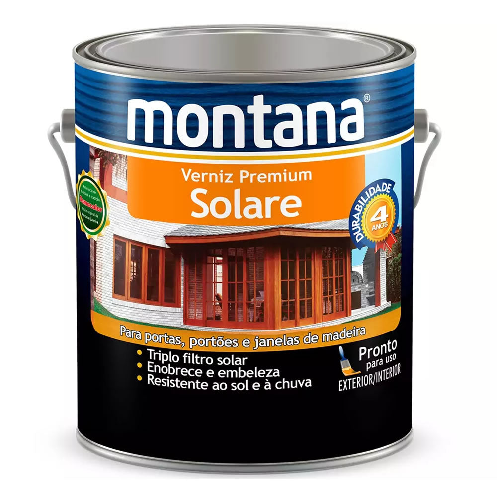 MONTANA VERNIZ SOLARE BRILHO INCOLOR 900ML