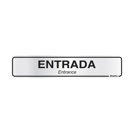 PLACA ALUMINIO 5X25 - ENTRADA