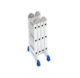 Escada Aluminio Mor Multifuncional 4 x 3 - 12 Degraus Com Plataforma