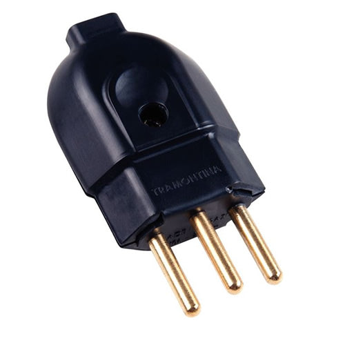 PLUG MACHO 2P +T 10A PRETO TRAMONTINA