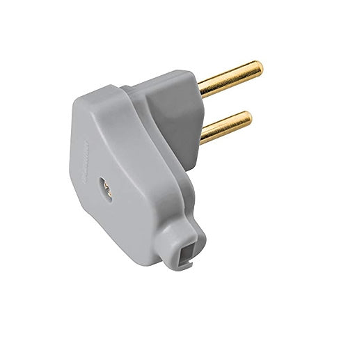 PLUG MACHO 90 2P 10A CINZA TRAMONTINA