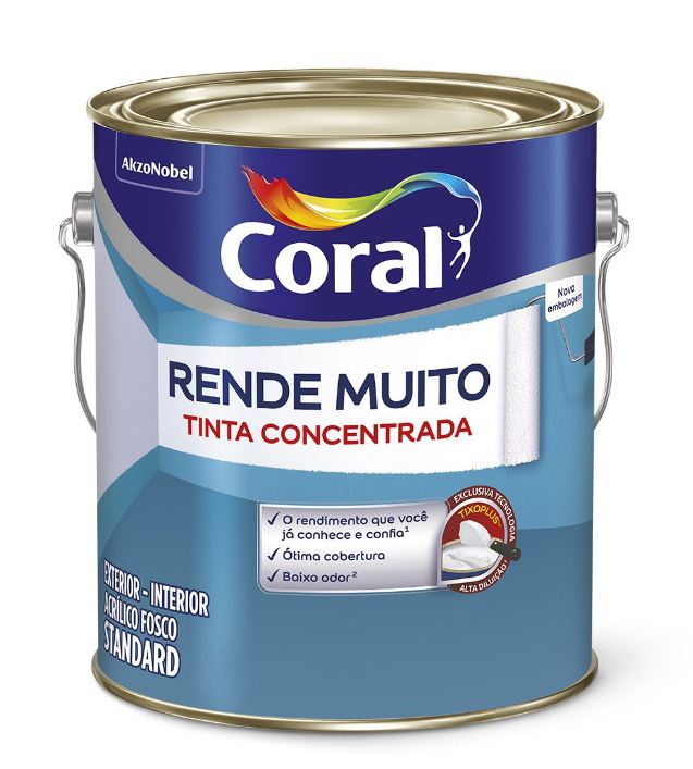 Tinta Acrilica Concentrada Coral Rende Muito 3,2L - Crômio