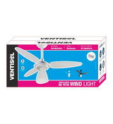 VENTILADOR TETO VENTISOL WIND LIGHT BR 3P 127V TRANSPARENTE