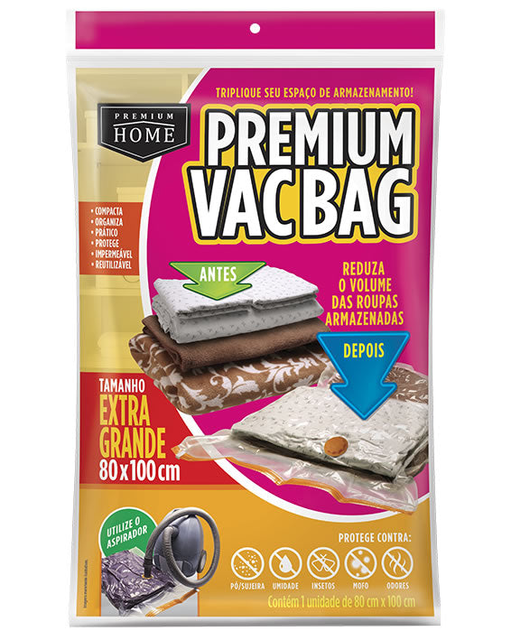 PLASTLEO VAC BAG 80X100CM