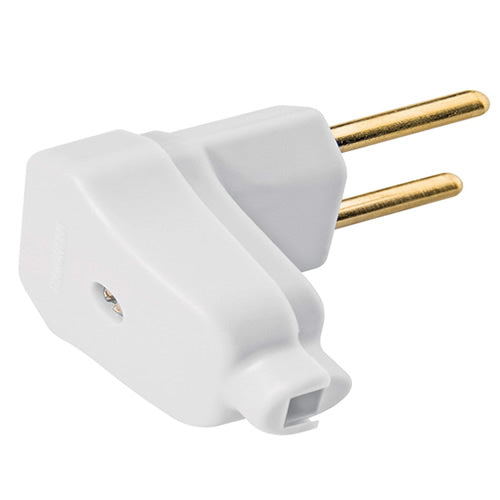 PLUG MACHO 90 2P 10A BRANCO TRAMONTINA