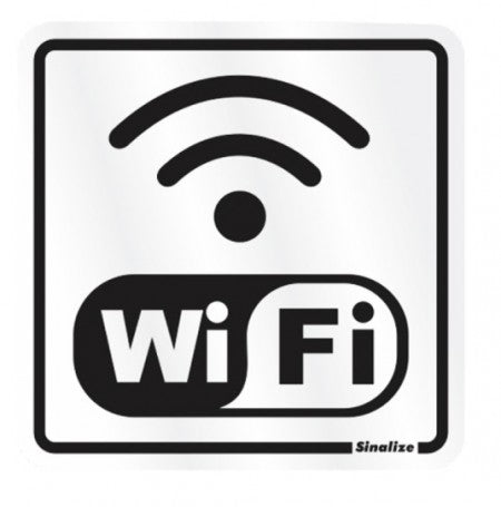 PLACA ALUMINIO 15X15 - INTERNET WI FI