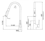 LORENZETTI MIST MONOCOMANDO COZ MESA 2257 R27 FLEX VERMELHO