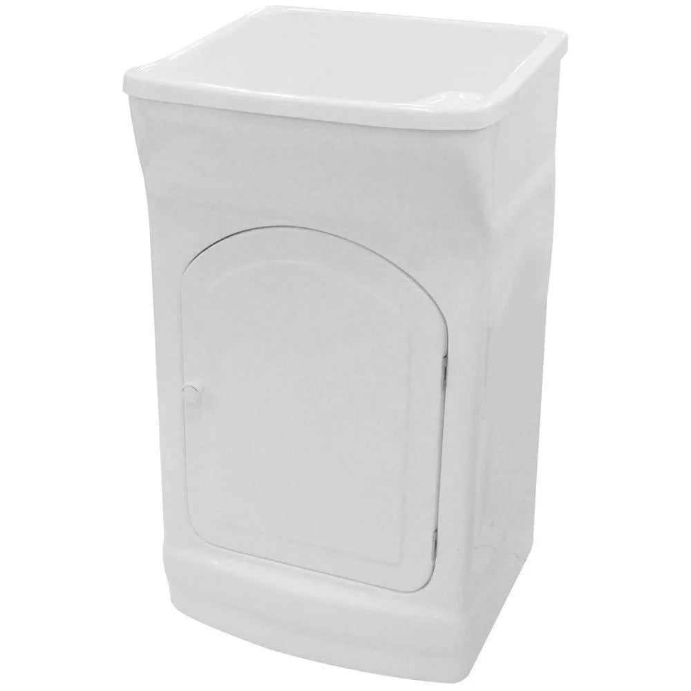 GABINETE C/TANQUE FIBERBLU ESFREG. FRONTAL BRANCO 30L