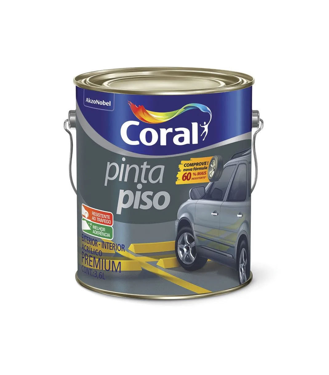 CORAL TINTA PISO AZUL  3.6LTS