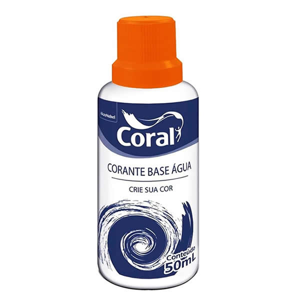 CORANTE LIQ.CORAL 50 ML LARANJA