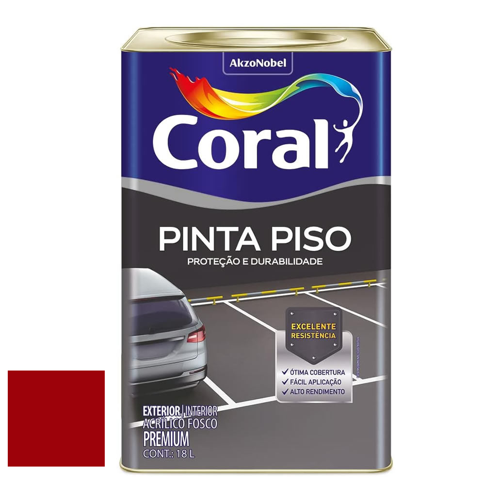 CORAL TINTA PISO VERMELHO SEGURANCA  18LTS