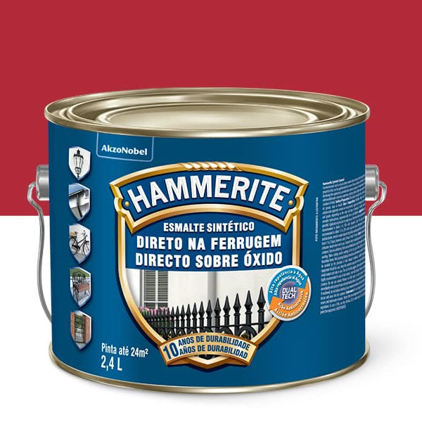 HAMMERITE ESMALTE SINT. 2.4LTS VERMELHO