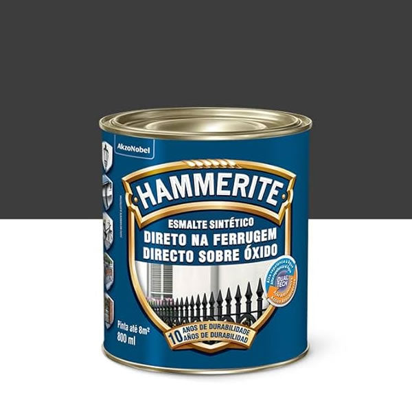 HAMMERITE ESMALTE SINT. 800ML PRETO