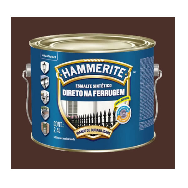 HAMMERITE ESMALTE SINT. 2.4LTS MARROM