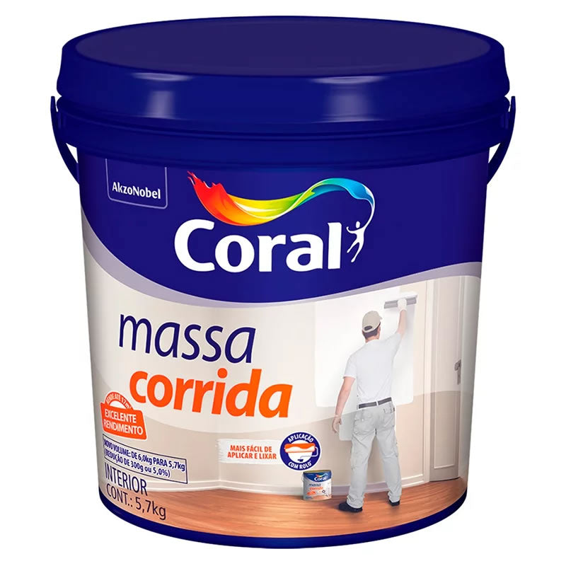 CORAL MASSA CORRIDA GL PLAST 3.6LTS 5,7 KG