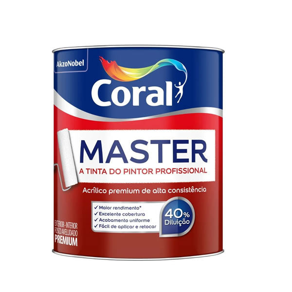 CORAL MASTER BRANCO 0,9L