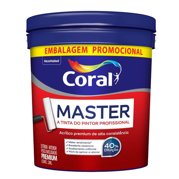 CORAL MASTER BRANCO 20L