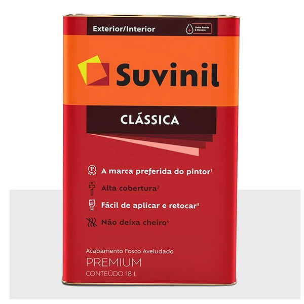 SUVINIL ACRILICO FOSCO 18LTS BRANCO NEVE