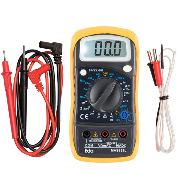 EDA MULTIMETRO DIG.MAS838L C/SENSOR TEMP.