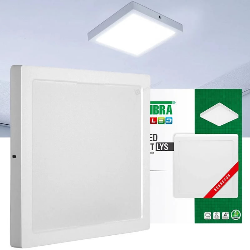 PAINEL LED 36W LYS 40X40 SOBREPOR 6500K