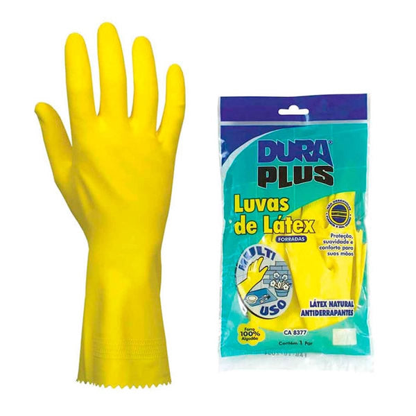 DURAPLUS LUVA LATEX FORRADA G