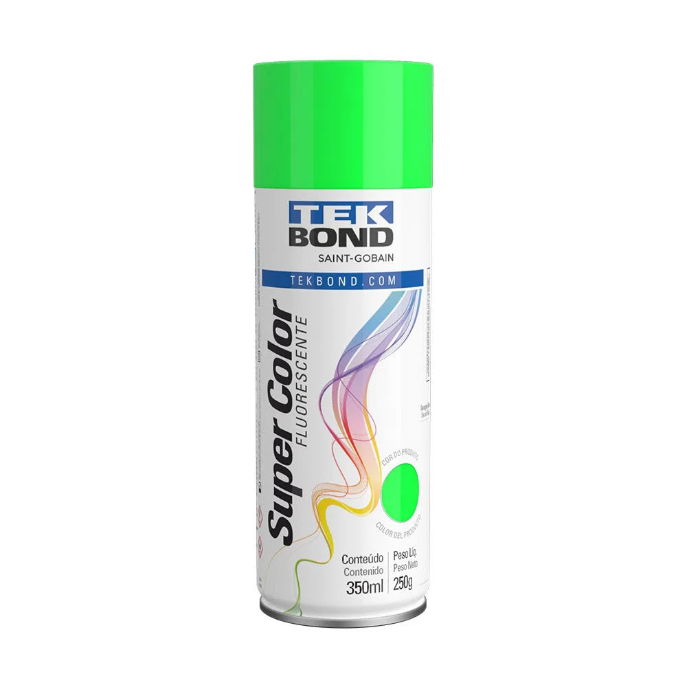 TINTA SPRAY LUMINOSA TEKBOND VERDE 350ML