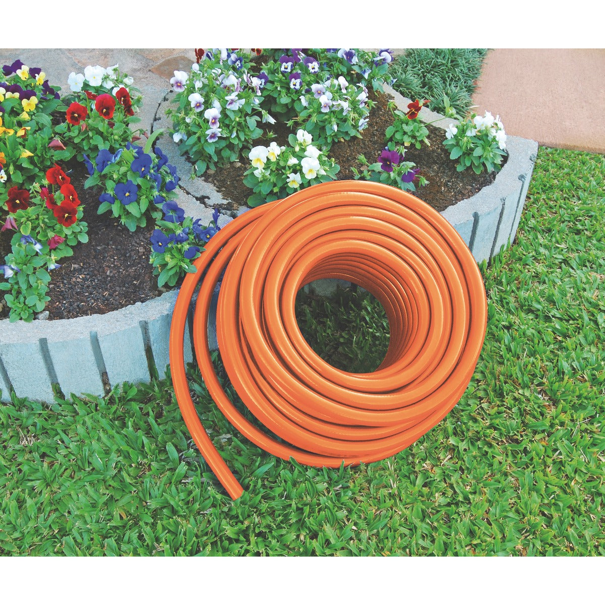 MANGUEIRA JARDIM FLEX PVC LARANJA 1/2 TRAMONTINA