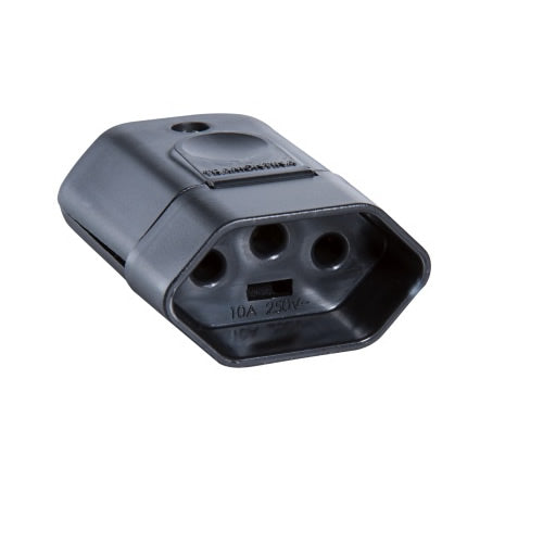 PLUG FEMEA 2P+T 20A PRETO TRAMONTINA