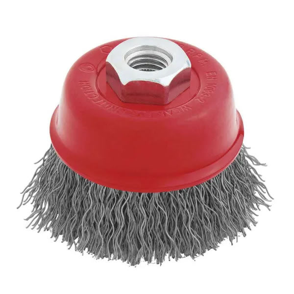 ESCOVA COPO ONDULADA 4" M14 LATONADA - WORKER