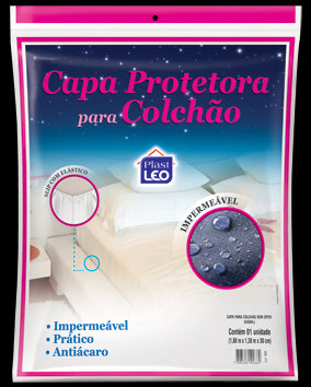 PLASTLEO CAPA COLCHAO CASAL IMPERMEAVEL