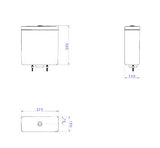 Caixa Acoplada Deca Dual Flux Axis/Living/Piano/Polo/Quadra/Unic - Branco Gelo