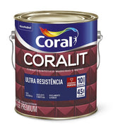 Tinta Esmalte Sintético Coralit Ultra Resistência Alto Brilho 3,6L - Cinza Escuro
