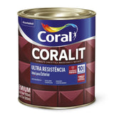 Tinta Esmalte Sintético Coralit Ultra Resistência Alto Brilho 900ml - Vermelho Goya