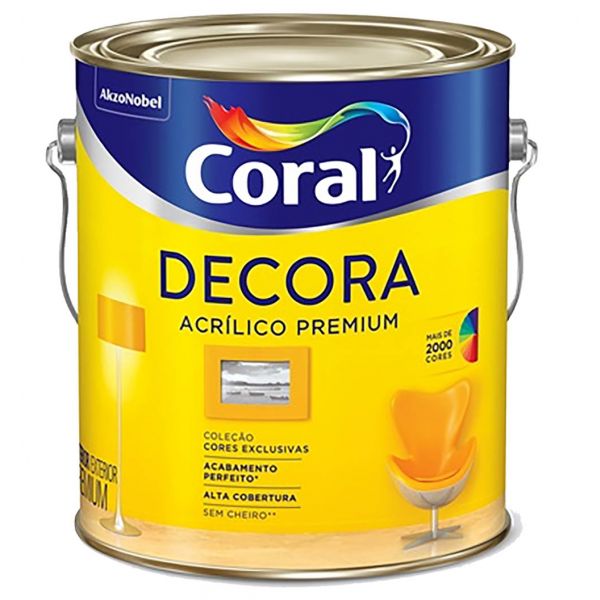 CORAL DECORA DIAMANTE ACRILICO PREM. SB 3.6LTS BRANCO GELO