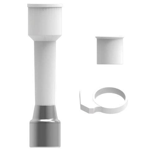 Extensor Branco Com Arejador Para Torneiras Sem Rosca Blukit 110103 - 9cm